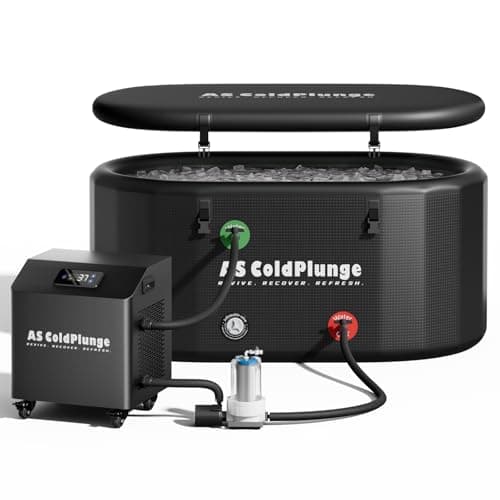 AS ColdPlunge 1 HP Ice Bath Chiller and 216 Gallon Tub Bundle