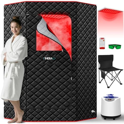I-THERA-U XL Infrared Sauna Box with Red Light Lamp