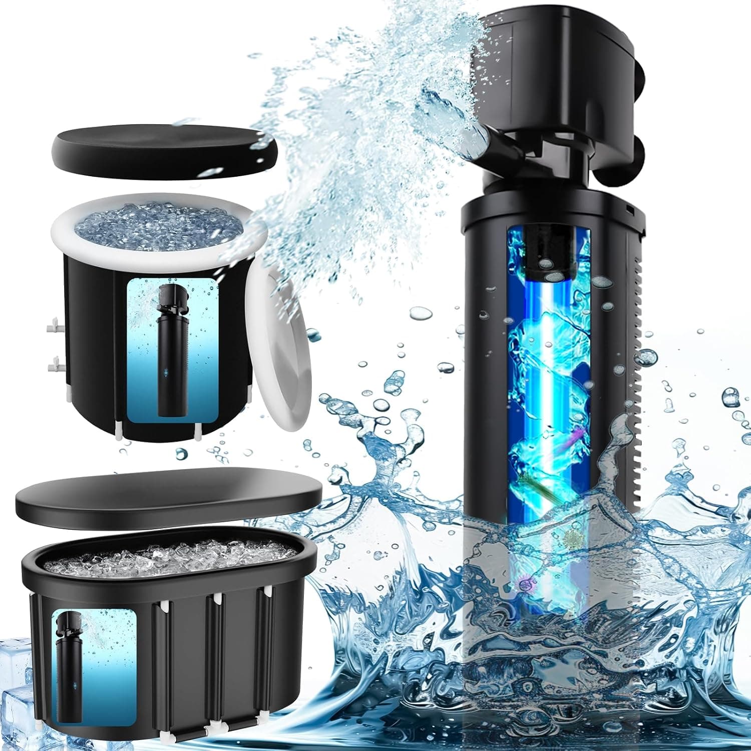 600 GPH Cold Plunge Filter with UV Sanitation