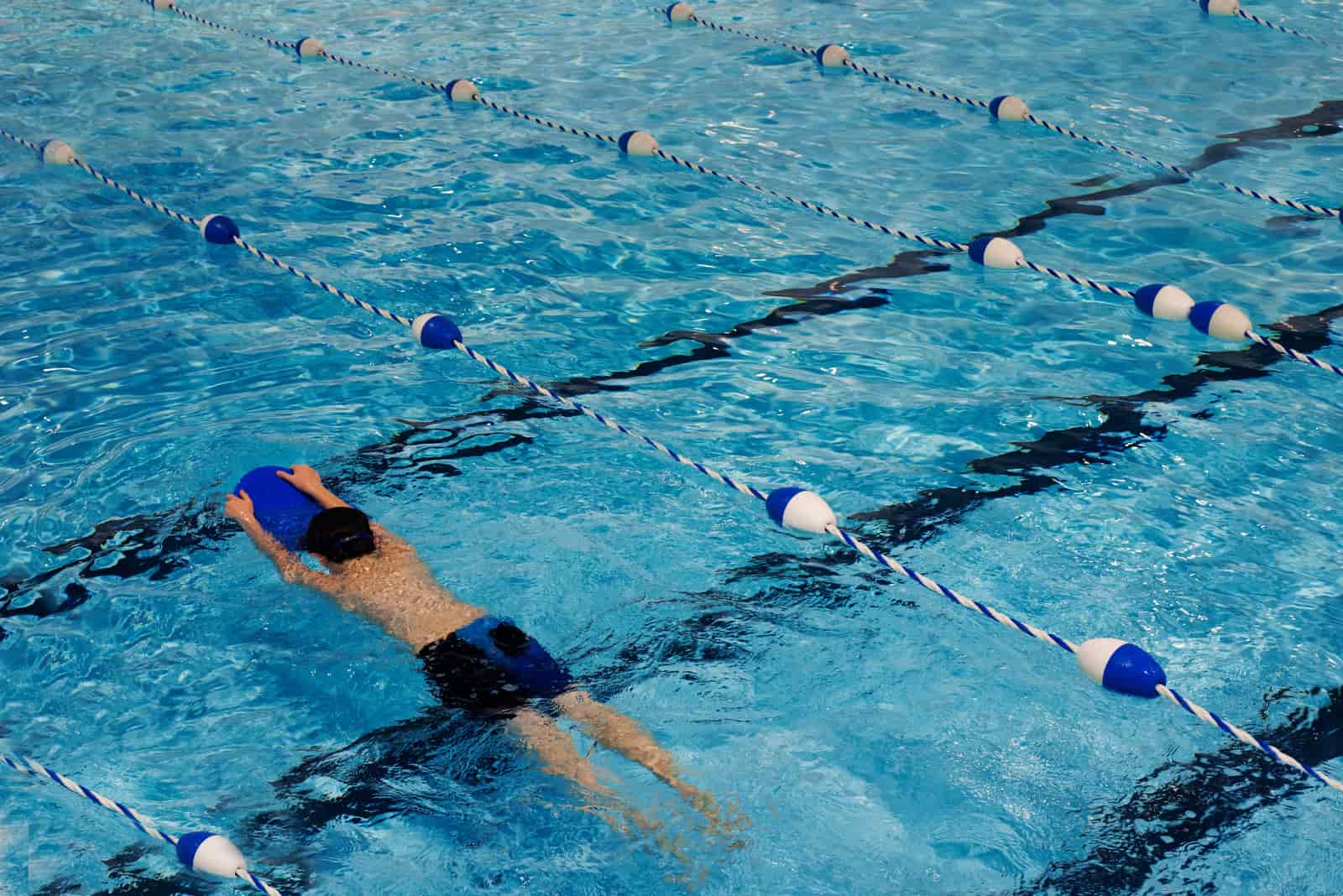 A person entering cold open water