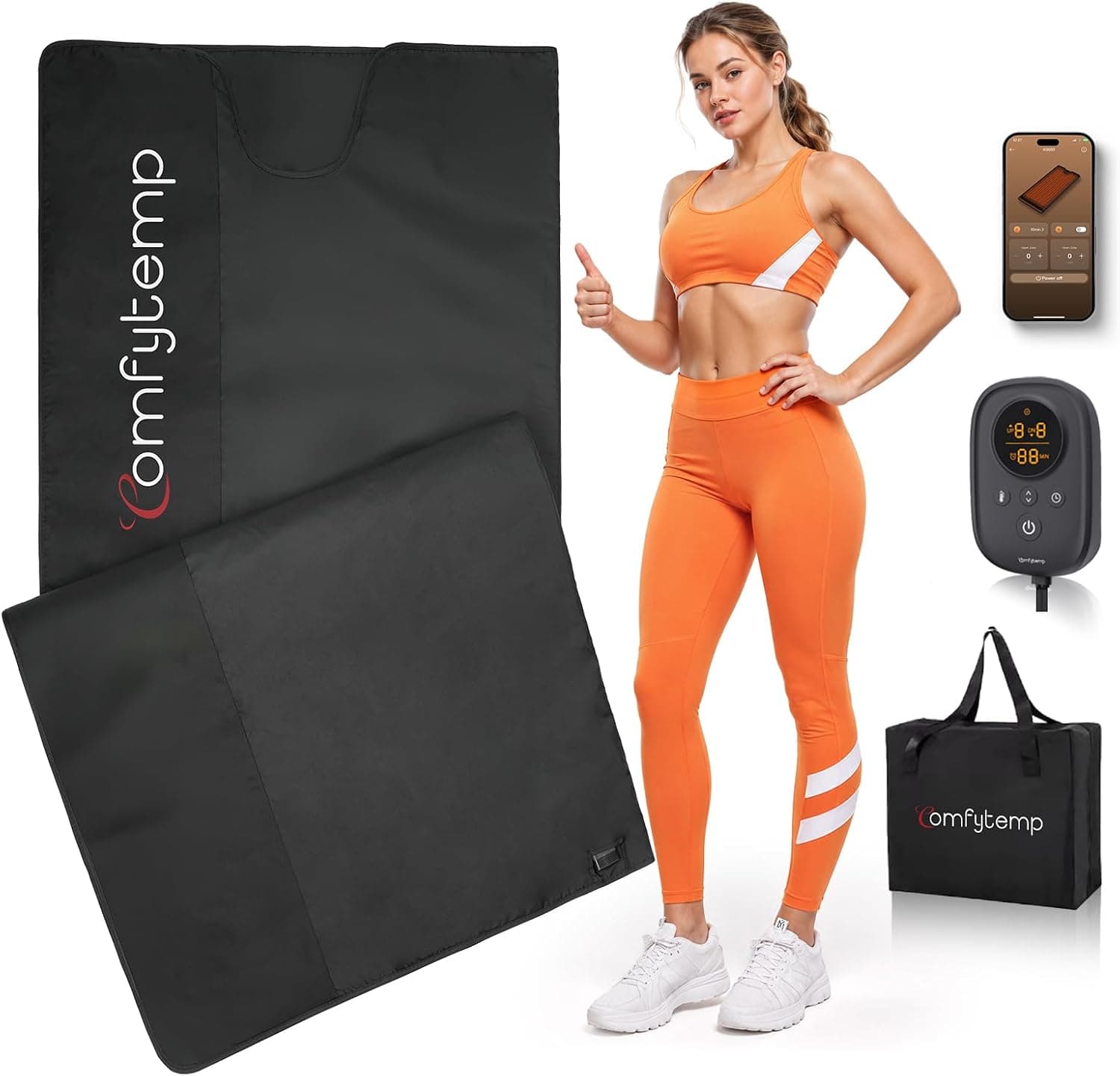 Comfytemp Extra Large Dual-Zone Sauna Blanket product photo