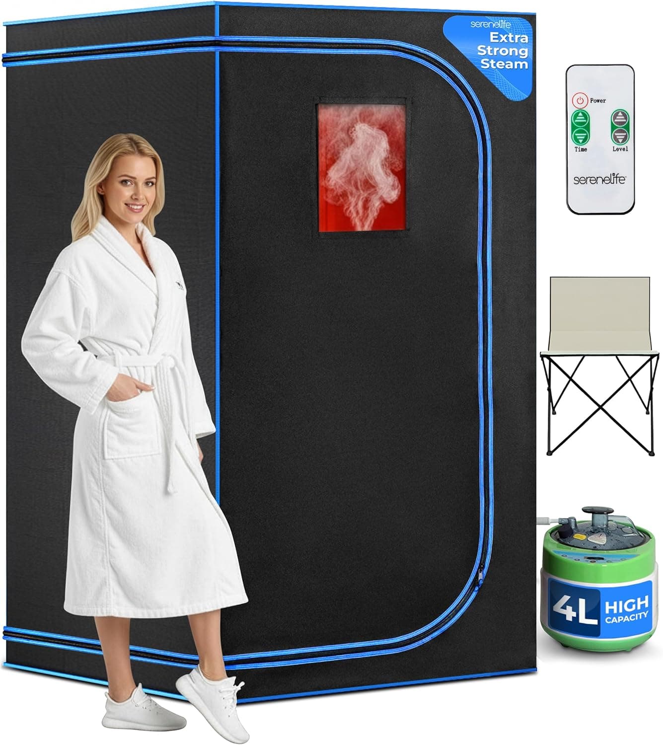 SereneLife Portable Sauna Box with 4L Steamer product photo