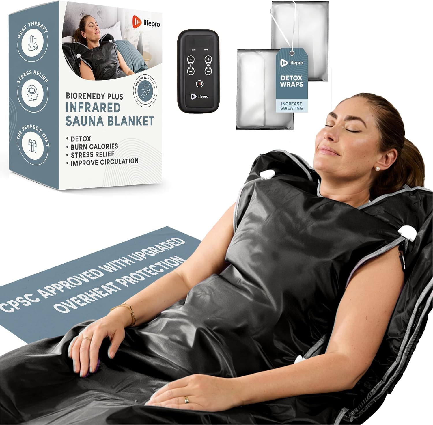 LifePro BioRemedy Plus Infrared Sauna Blanket product photo