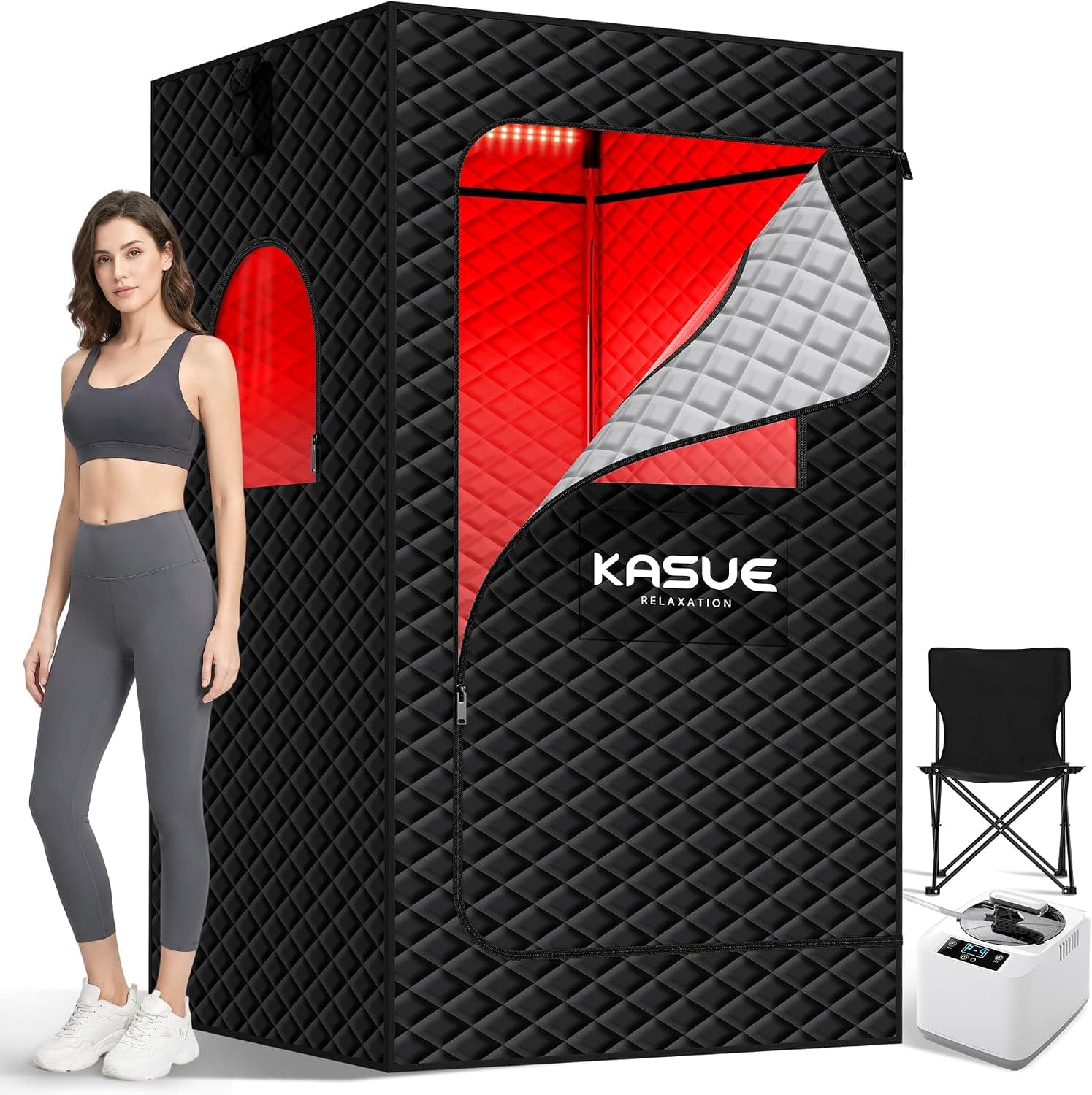 KASUE Infrared Sauna Tent with 3 L Steamer product photo